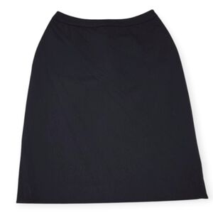 MaxMara Classic Black Virgin Wool Blend Pencil Skirt
